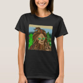 Retro Bigfoot | kleuren Sasquatch Pop Art T-shirt (Voorkant)
