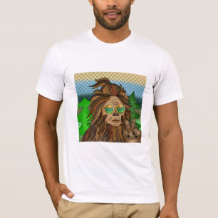 Retro Bigfoot    kleuren Sasquatch Pop Art T-shirt