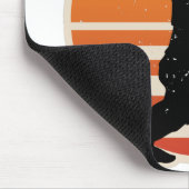 Retro Bigfoot Peace Sign Muismat (Hoek)