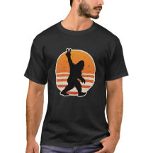 Retro Bigfoot Peace Sign