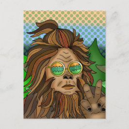 Retro Bigfoot | Pop Art Sasquatch Briefkaart