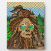 Retro Bigfoot | Pop Art Sasquatch Fotoplaat (Voorkant)