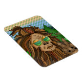 Retro Bigfoot | Pop Art Sasquatch Magneet (Rechterzijde)