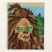 Retro Bigfoot | Pop Art Sasquatch Planner (Voorkant)