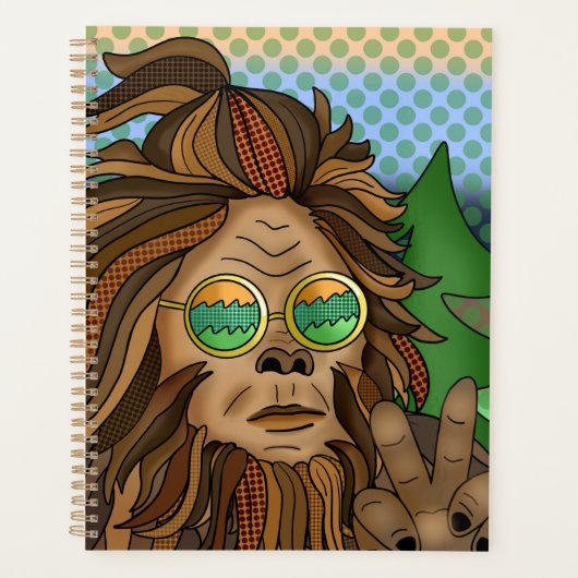 Retro Bigfoot | Pop Art Sasquatch Planner (Voorkant)