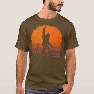 Retro  Bigfoot Rock and Roll for Sasquatch T-shirt