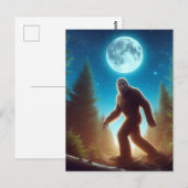 Retro Bigfoot  Sasquatch Mountains Briefkaart (Voorkant / Achterkant)