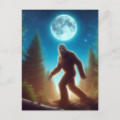 Retro Bigfoot  Sasquatch Mountains Briefkaart (Voorkant)