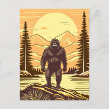 Retro Bigfoot Sasquatchgebergte