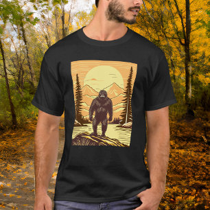 Retro Bigfoot Sasquatchgebergte T-shirt