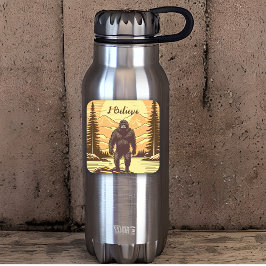 Retro Bigfoot  Sasquatchgebergte Vierkante Sticker