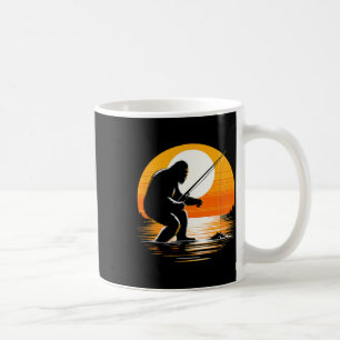 Retro Bigfoot Silhouet Sasquatch Verstoppertje spe Koffiemok