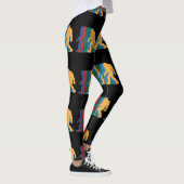 Retro Bigfoot Silhouette 70s  Leggings (Rechts)