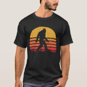 Retro Bigfoot Silhouette Sun Believe T-shirt (Voorkant)