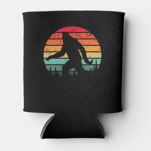 Retro Bigfoot Silhouette Sun geloof! Origineel 80' Blikjeskoeler (Voorkant)