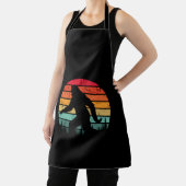 Retro Bigfoot Silhouette Sun geloof! Origineel 80' Schort (Insitu)