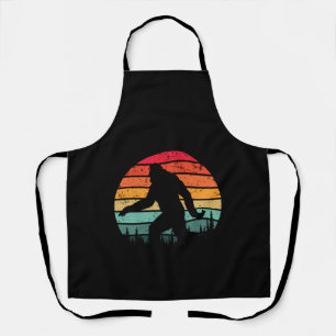Retro Bigfoot Silhouette Sun geloof! Origineel 80' Schort