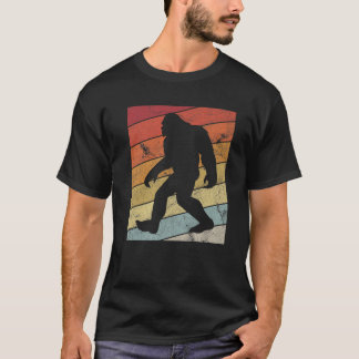 Retro Bigfoot Silhouette Sun gelooft Original 80' T-shirt