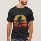 Retro Bigfoot Sunset Design T-shirt (Voorkant)
