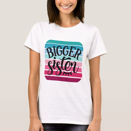 Retro Bigger Sister T-shirt (Voorkant)
