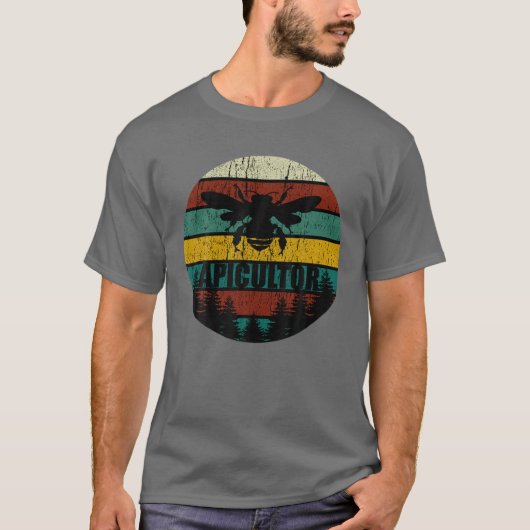 Retro bijenhouders t-shirt (Voorkant)