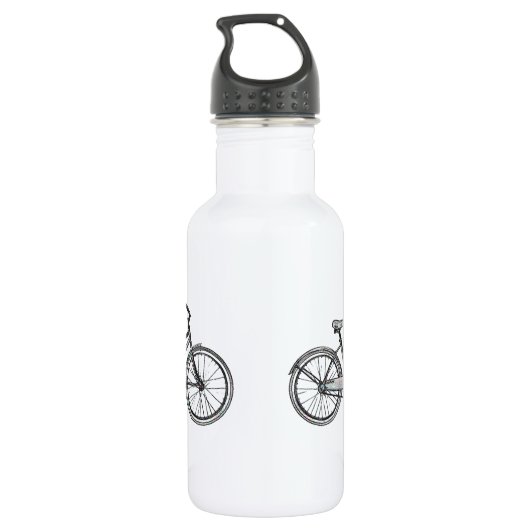 Retro Bike Bottle Waterfles (Achterkant)