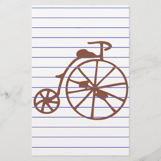 Retro Bike Briefpapier (Voorkant)