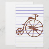 Retro Bike Briefpapier (Voorkant / Achterkant)