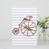 Retro Bike Briefpapier (Staand voorkant)