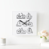 Retro bike clock vierkante klok (Huis)