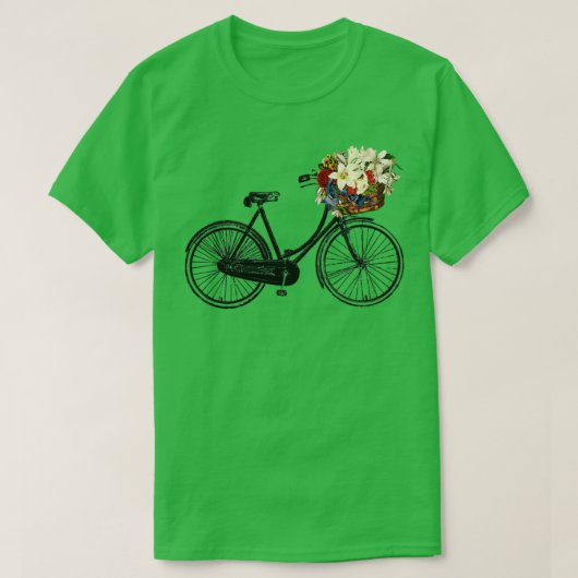 Retro Bike  fietsenfiets — kringloopkruis T-shirt (Design voorkant)