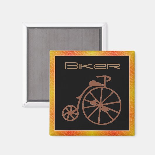 Retro Bike Magnet (Voorkant / Achterkant)