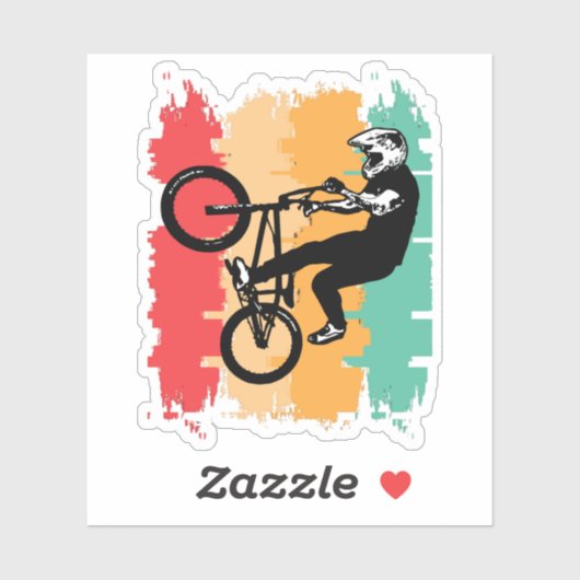 Retro Bike Sticker (Vel)