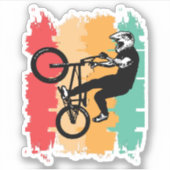 Retro Bike Sticker (Voorkant)