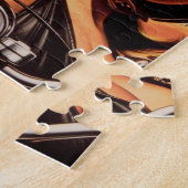 Retro Biker Meisjes Legpuzzel (Zijkant)