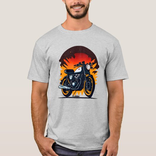 Retro Biker T-shirt (Voorkant)