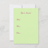 Retro Bikini Zomer Zwembad BBQ Feestuitnodigingen Kaart (Achterkant)