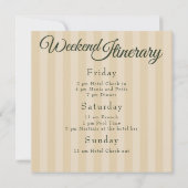 Retro Bikinis & Martinis Bachelorette Kaart (Achterkant)