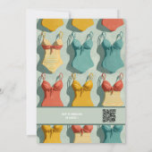 Retro Bikinis Meidenavakantie Kaart (Achterkant)