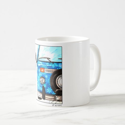 Retro bil koffiemok (Voorkant rechts)