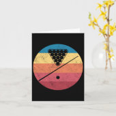 Retro Biljart Cue Stick Pool Tafel Snooker Pyram Kaart (Gele Bloem)