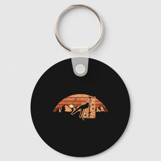 Retro  Biljart Game 8 -ll Pool Player Tou Sleutelhanger (Voorkant)