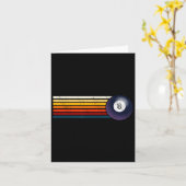 Retro biljart LL Acht pooltafel Snooker Pyrami Kaart (Gele Bloem)