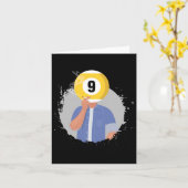 Retro Biljart Snooker Biljart 9 LL Speler Cue S Kaart (Gele Bloem)