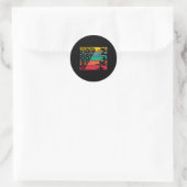 Retro biljart Sport Ronde Sticker (Tas)