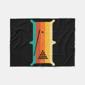 Retro Biljart - Sport Spel Pool Player Fleece Deken (Voorkant (Horizontaal))