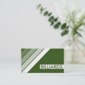 retro BILJART Visitekaartje (Staand voorkant)