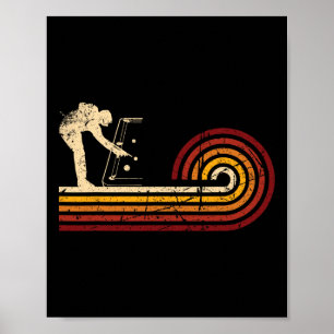 Retro biljartspel 8 LL Pool Player Tour Poster