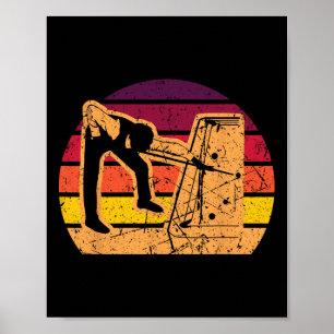 Retro  biljartspel 8 LL Pool Player Tour Poster