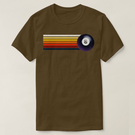 Retro Billiard 1 T-shirt (Design voorkant)